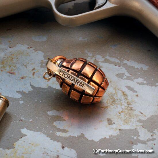 Lion Armory - Large Hand Grenade Pendant
