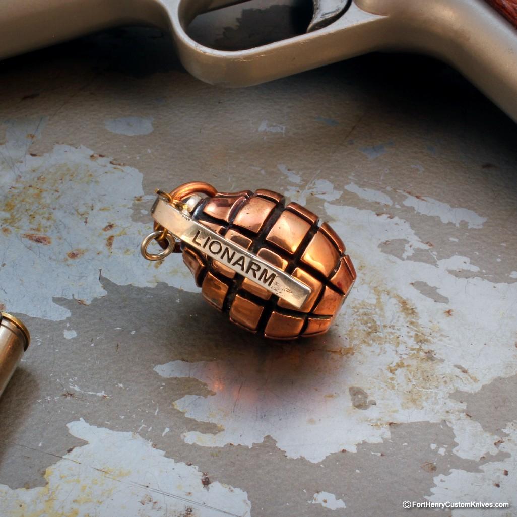 Lion Armory - Large Hand Grenade Pendant