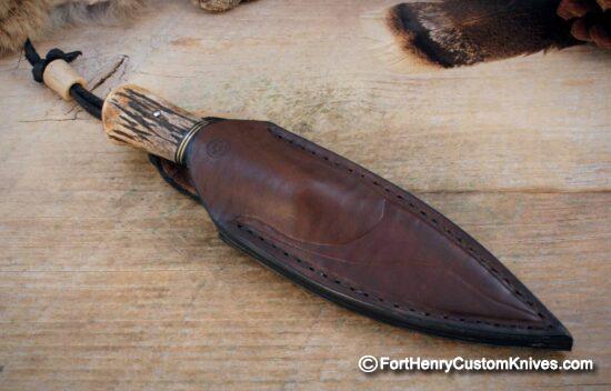 Mariano Yannoni - Mini Scagel - Hand Forged San Mai - Stag - Image 6