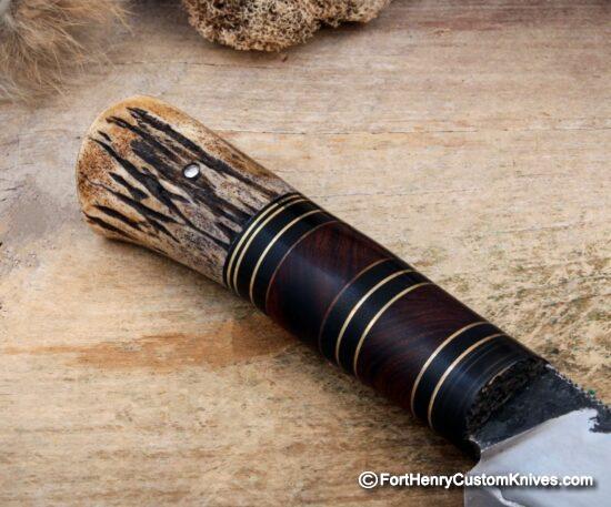 Mariano Yannoni - Mini Scagel - Hand Forged San Mai - Stag - Image 3