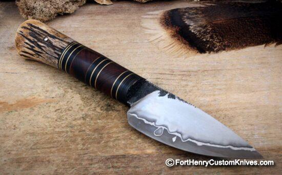 Mariano Yannoni - Mini Scagel - Hand Forged San Mai - Stag - Image 4