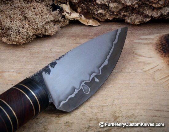 Mariano Yannoni - Mini Scagel - Hand Forged San Mai - Stag - Image 5