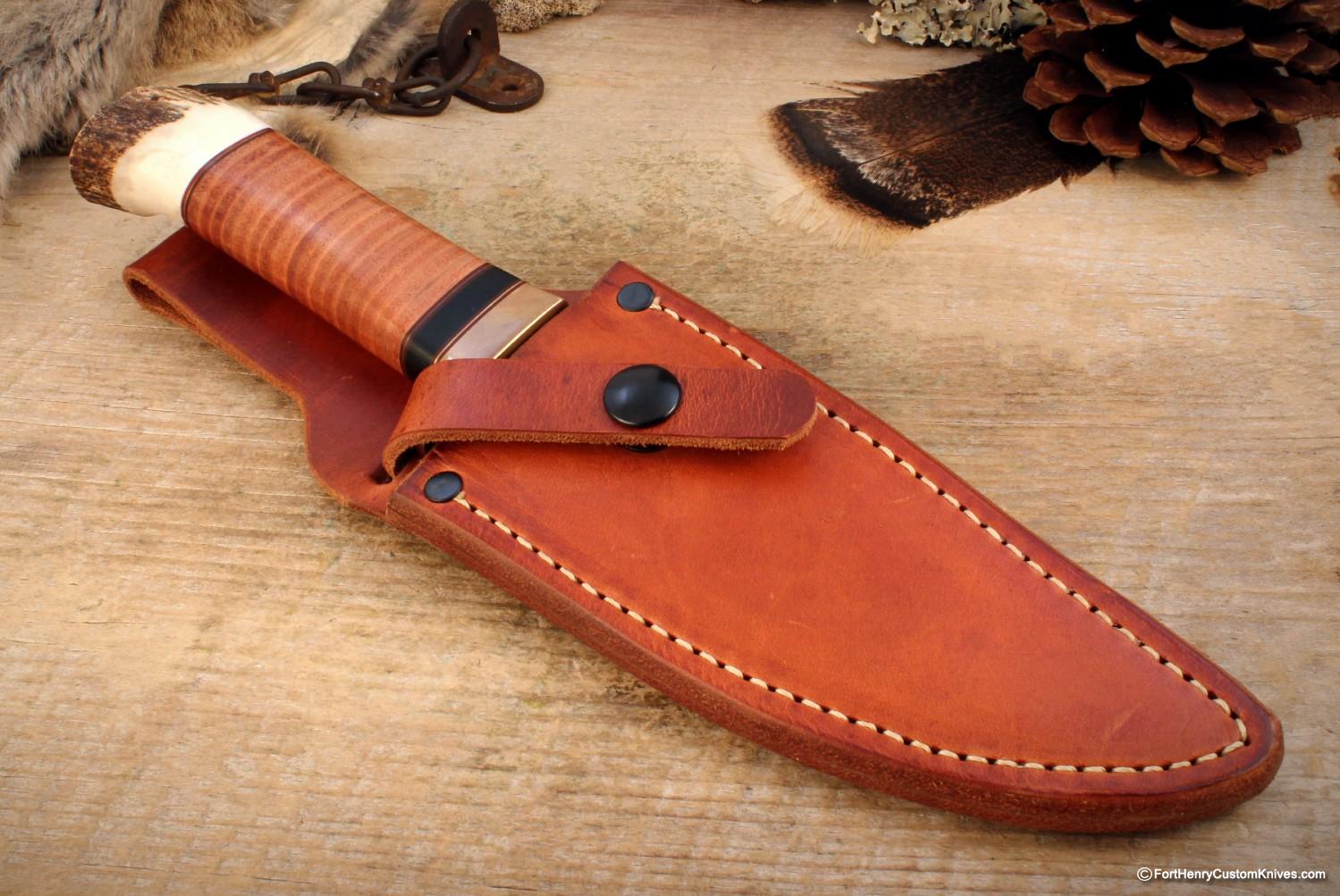 Bob Dozier - Rare Custom Classic Pioneer - Leather/Stag - Image 4