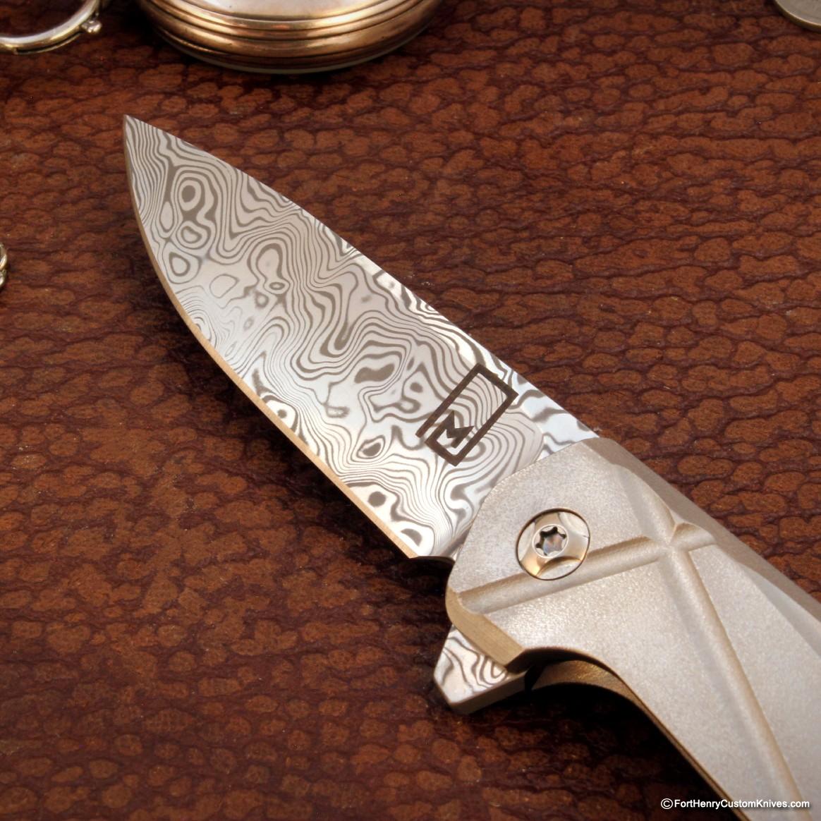 Monolith Knives - MKII Flipper - Stainless Damasc - Image 4