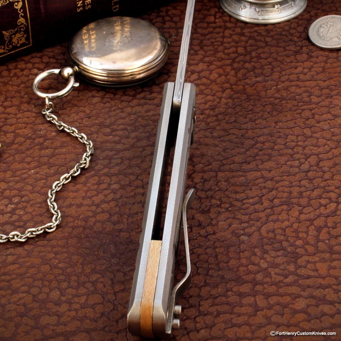 Monolith Knives - MKII Flipper - Stainless Damasc - Image 5