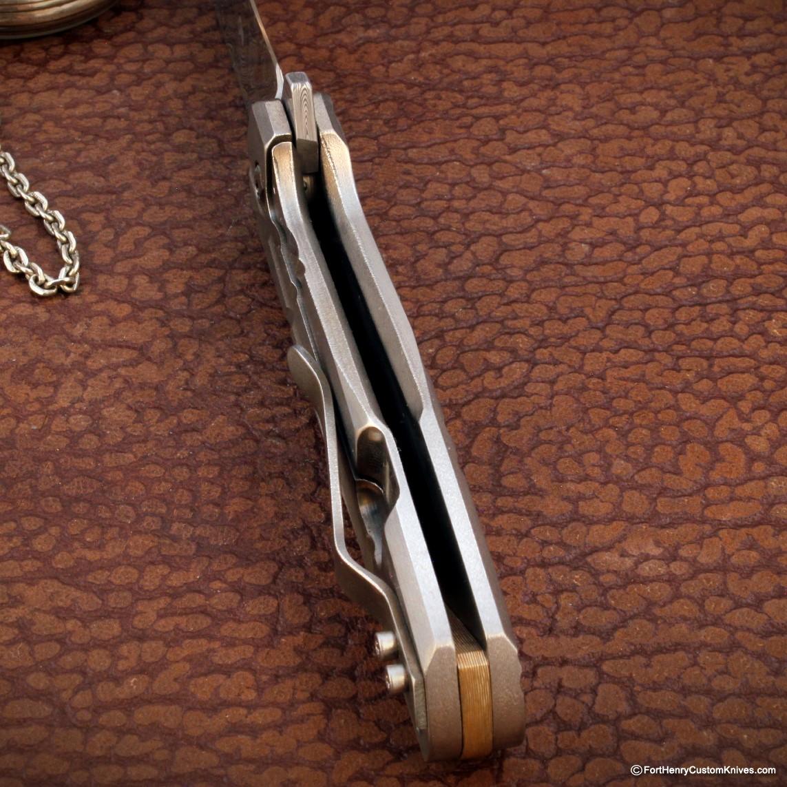 Monolith Knives - MKII Flipper - Stainless Damasc - Image 6