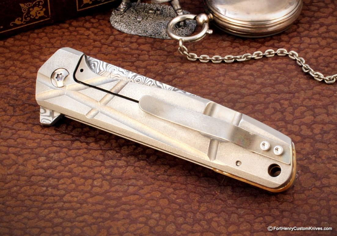 Monolith Knives - MKII Flipper - Stainless Damasc - Image 8