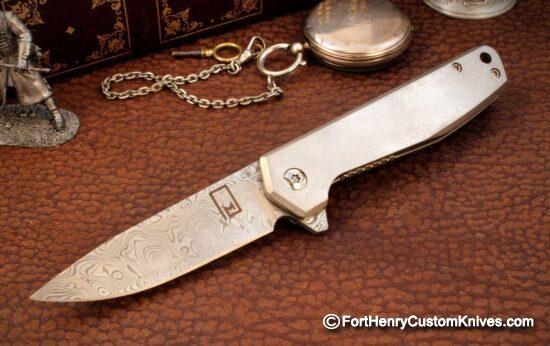 Monolith Knives - MKII Flipper - Stainless Damasc