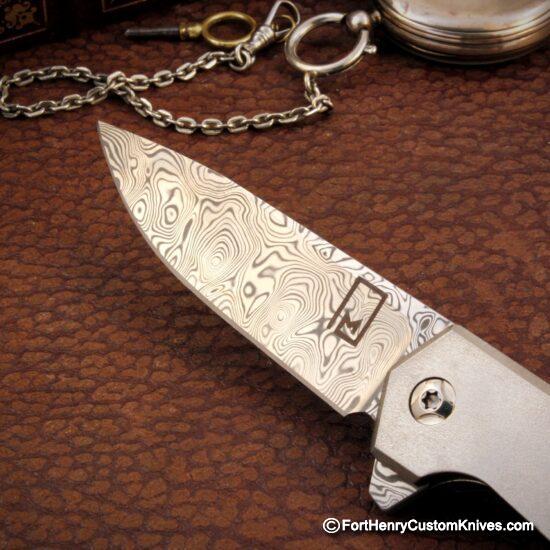 Monolith Knives - MKII Flipper - Stainless Damasc - Image 2