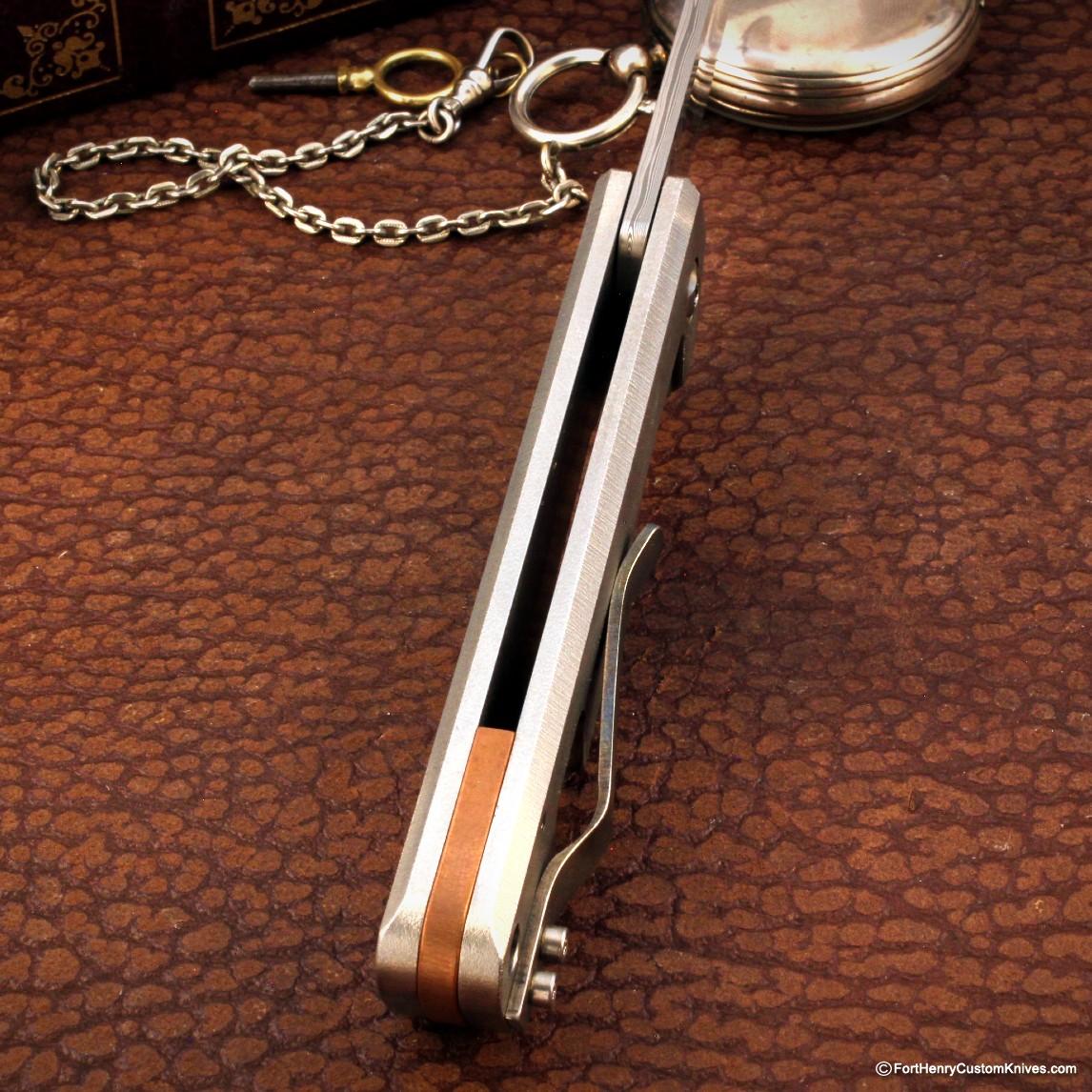 Monolith Knives - MKII Flipper - Stainless Damasc - Image 3