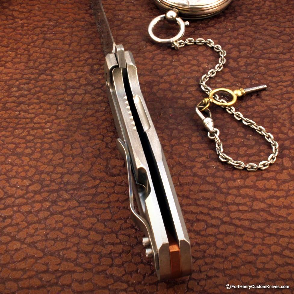 Monolith Knives - MKII Flipper - Stainless Damasc - Image 4