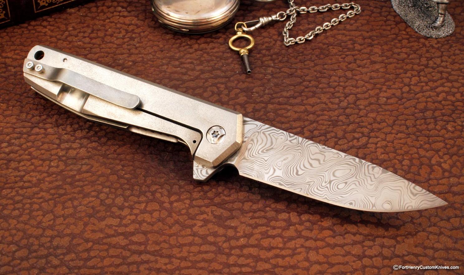 Monolith Knives - MKII Flipper - Stainless Damasc - Image 6