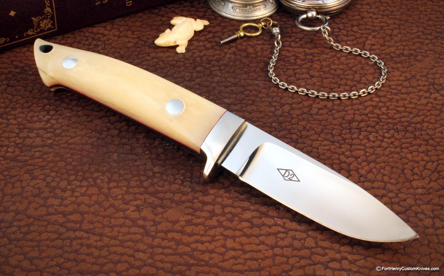 Bob Dozier - Custom Loveless Drop Point Hunter - Image 4