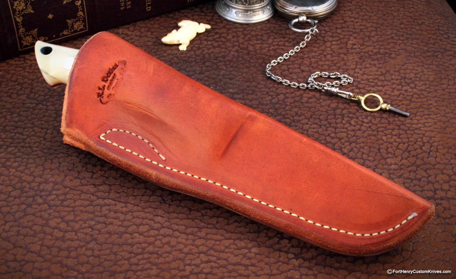 Bob Dozier - Custom Loveless Drop Point Hunter - Image 5