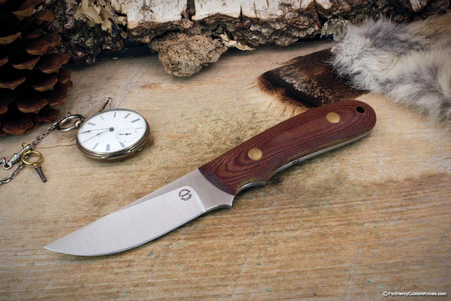 Bob Dozier - Straight Hunter - D2 - Natural Micarta
