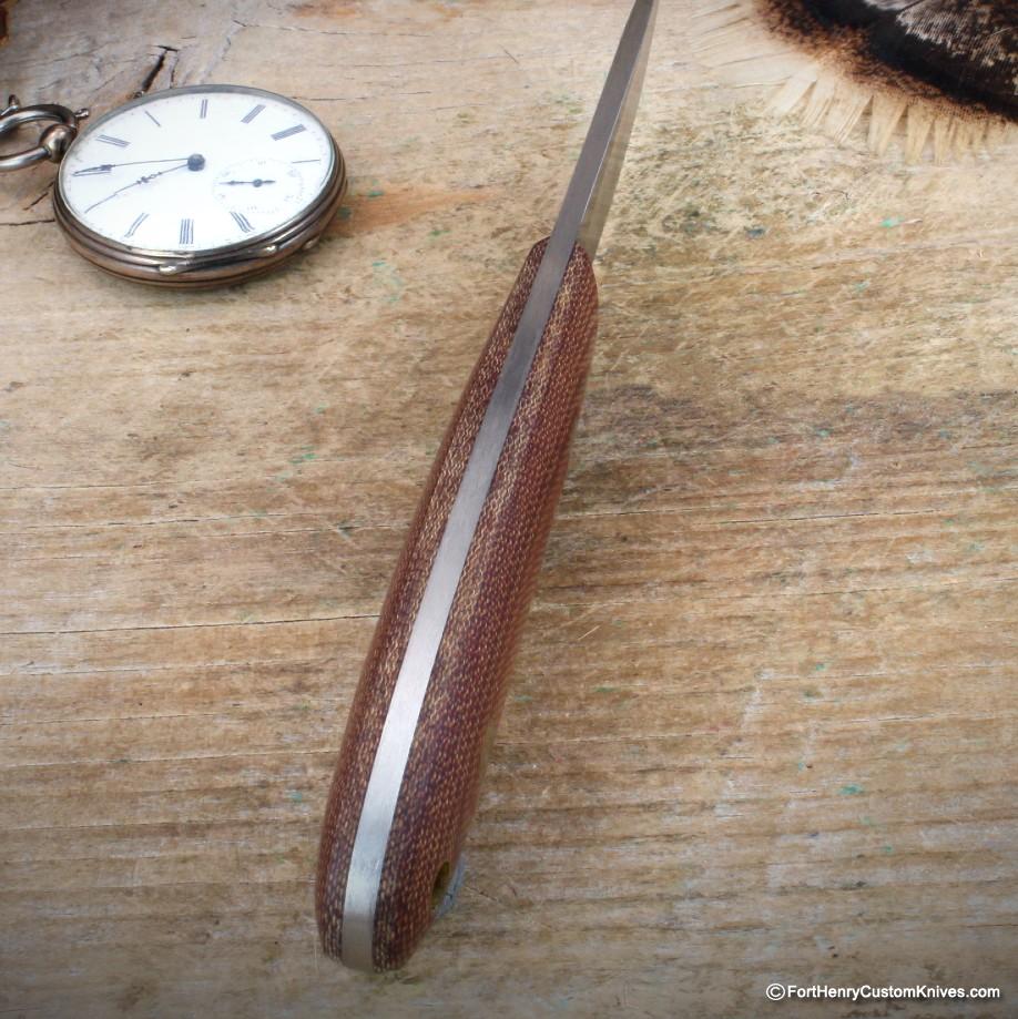 Bob Dozier - Straight Hunter - D2 - Natural Micarta - Image 3