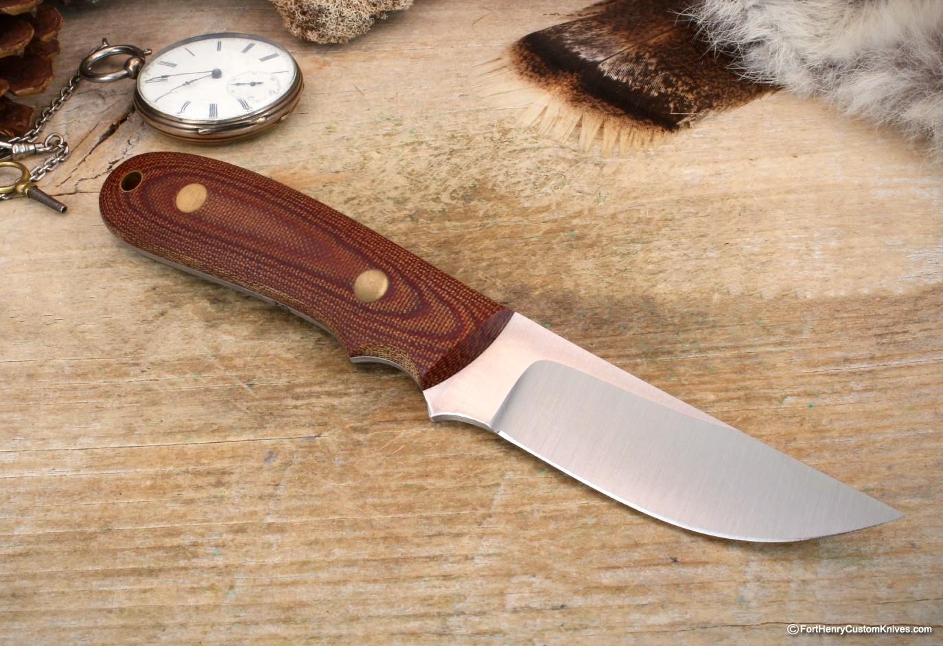 Bob Dozier - Straight Hunter - D2 - Natural Micarta - Image 4