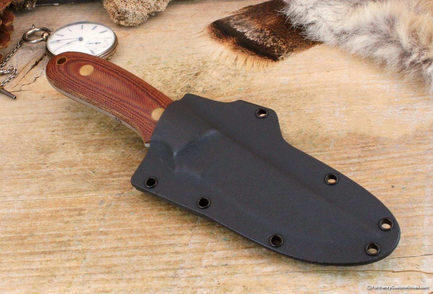 Bob Dozier - Straight Hunter - D2 - Natural Micarta - Image 5