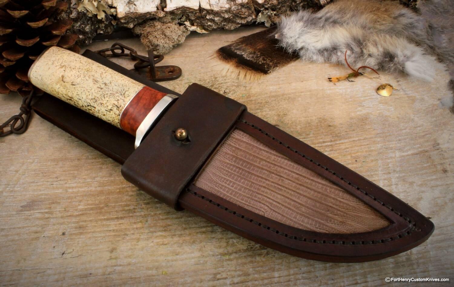 Herb Derr - Rare Cowboy Bowie - Hand Forged - Walrus Jaw - Image 5