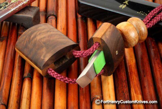 Raymond Johnson - Custom Kiridashi -  Walnut & Cherry Wood Sheath - Image 2