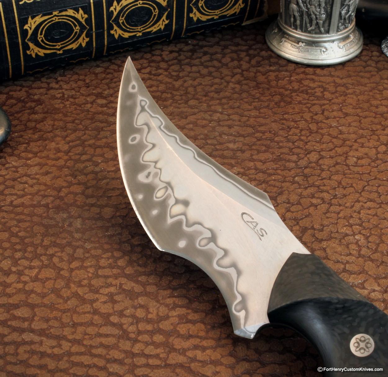 Claudio & Ariel Sobral / CAS Knives - Snake - Recurve Fighter - San Mai - Image 2