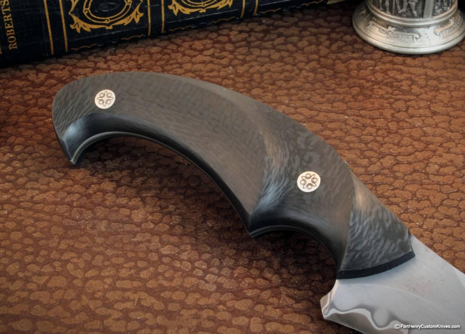 Claudio & Ariel Sobral / CAS Knives - Snake - Recurve Fighter - San Mai - Image 4