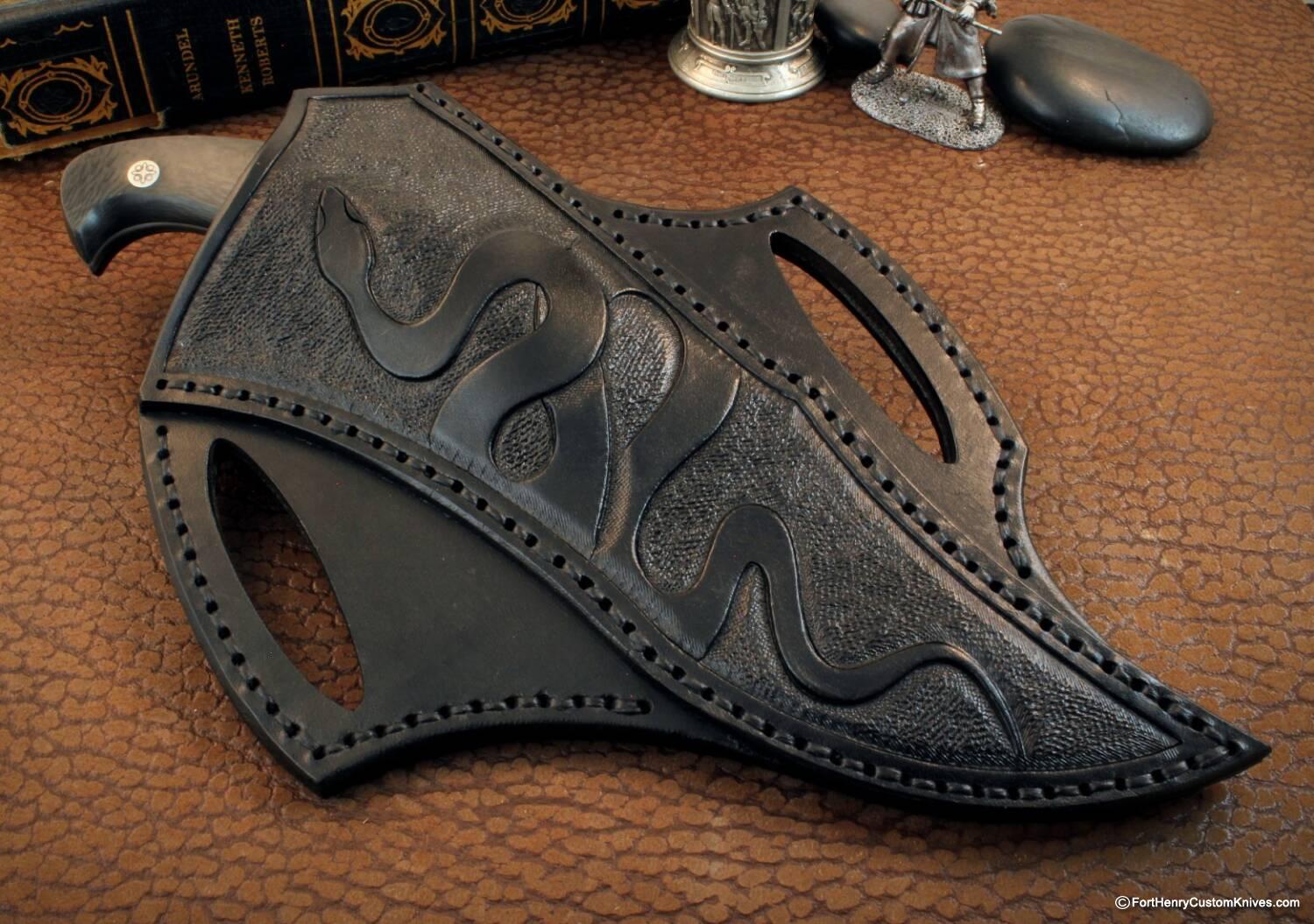 Claudio & Ariel Sobral / CAS Knives - Snake - Recurve Fighter - San Mai - Image 6