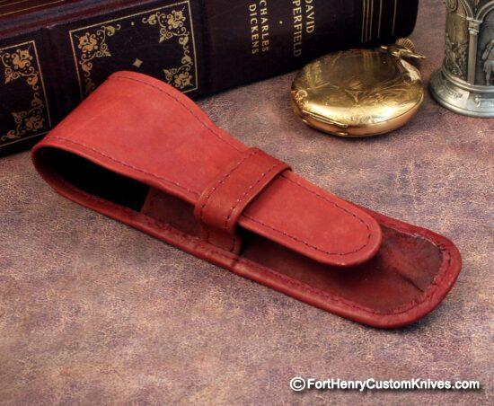 Courtney Turnage - Custom Mammoth Tooth Pen - Leather Sheath - Image 5