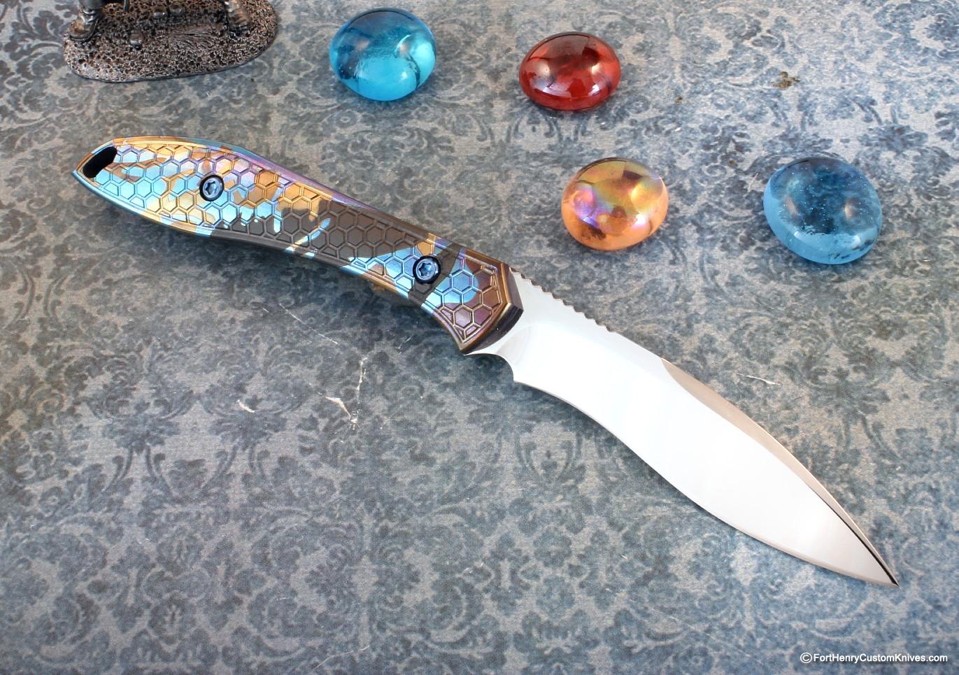 Jerry Moen - Custom Mini Mongoose - Key Bar Titanium Handle - Image 4