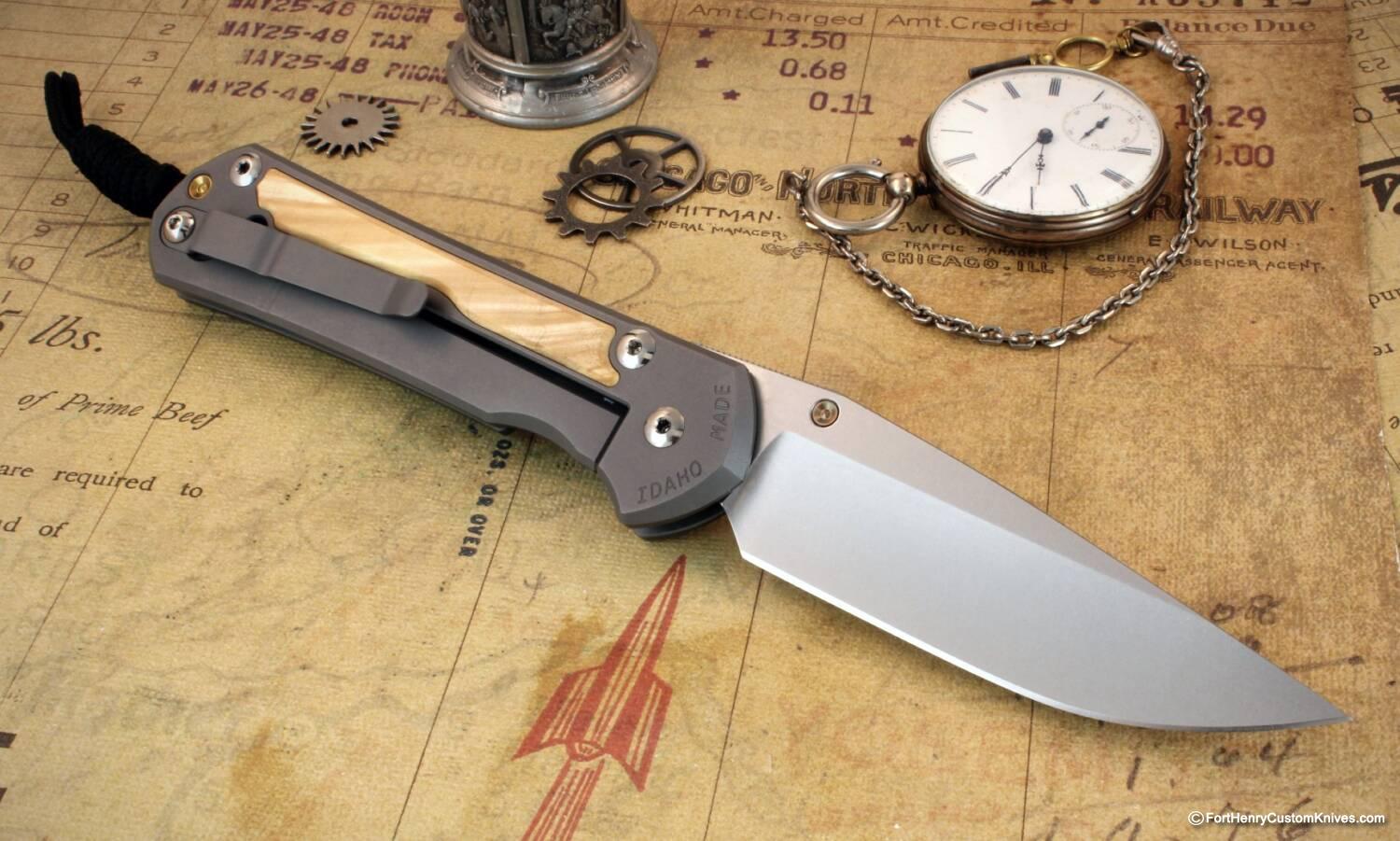 Chris Reeve - Large Magnacut Sebenza / Box Elder Inlay